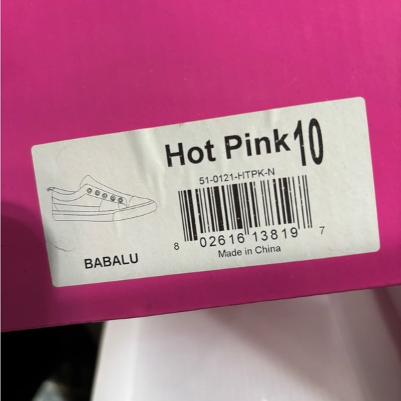 Corkys Women's Vibrant Pink Canvas Sneakers - Picture 3 of 3